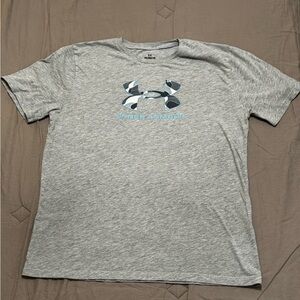 Youth Under Armour Heather Gray Short Sleeve Tee